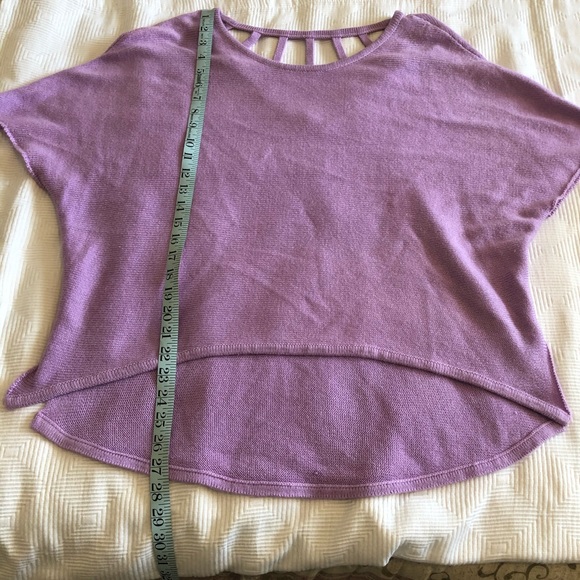 Allen B Lavender Sweater with Caged Back Detail - Picture 4 of 7